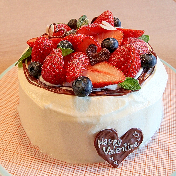 バレンタインに♡ホワイトチョコケーキ