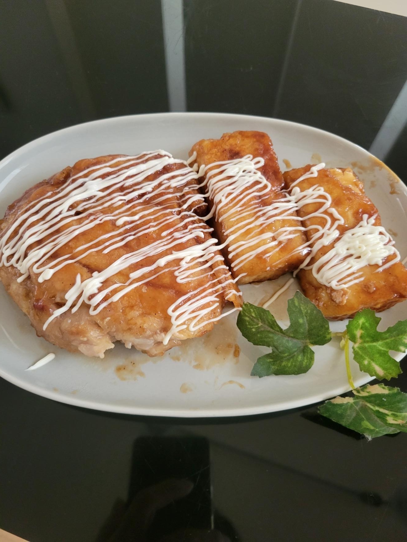 ☆彡鶏もも肉と厚揚げの照りマヨ焼き