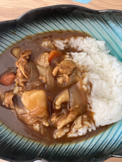 お手軽ランチの完成！
カレーうどんのつゆにも良さそうですね！美味しかったです！