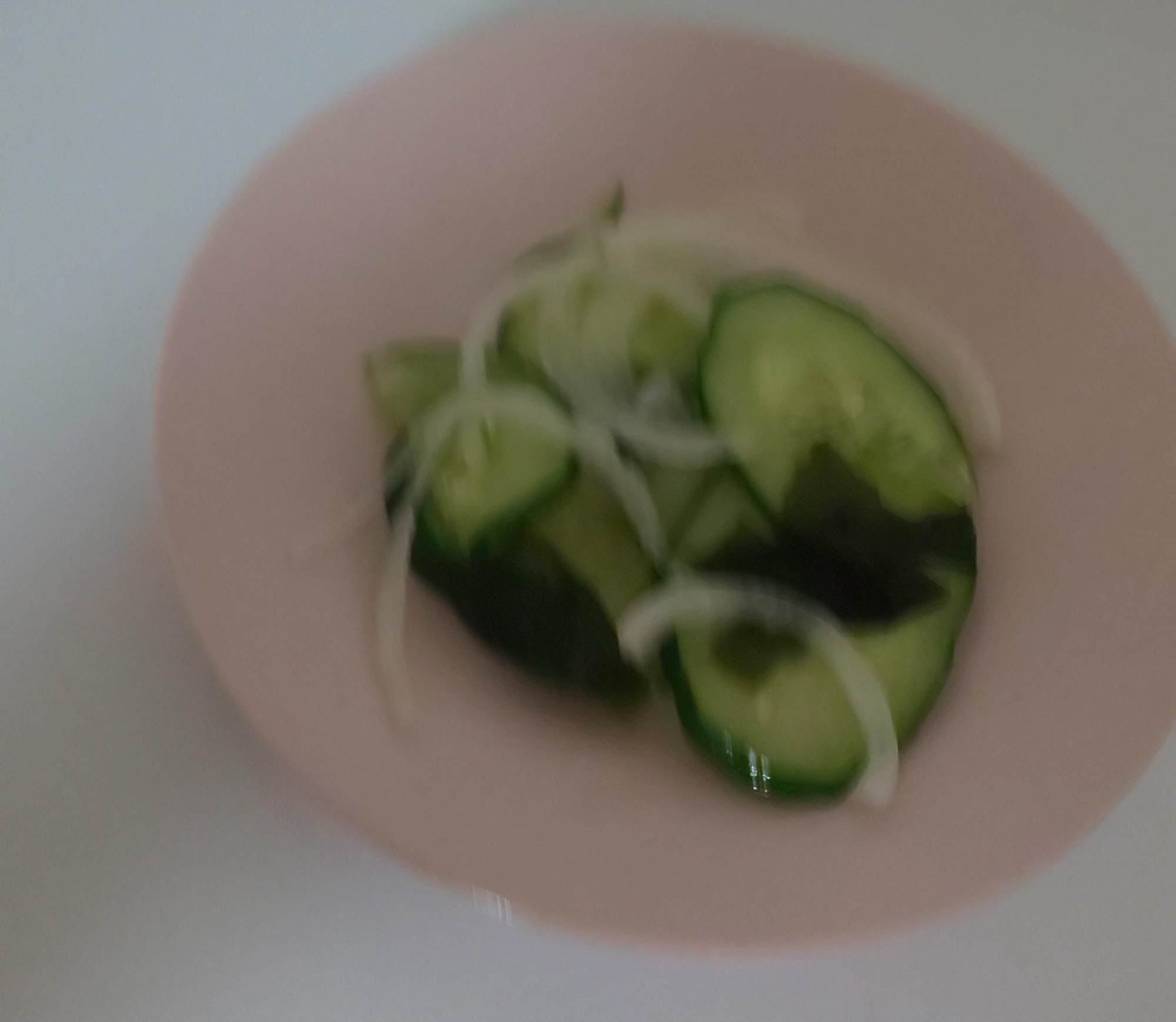 きゅうりわかめ☆玉ねぎの酢の物