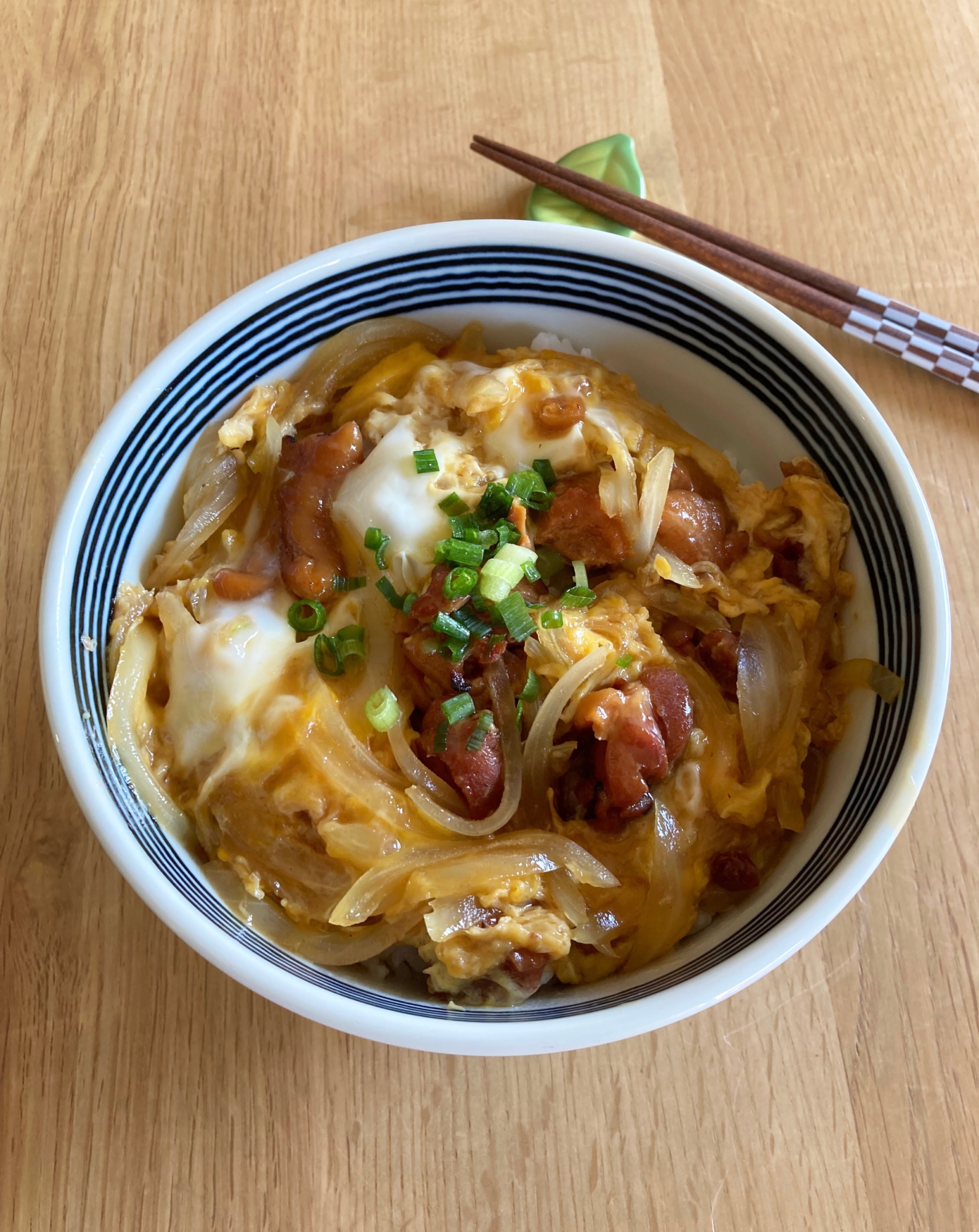 焼き鳥缶詰で簡単☆親子丼❣️