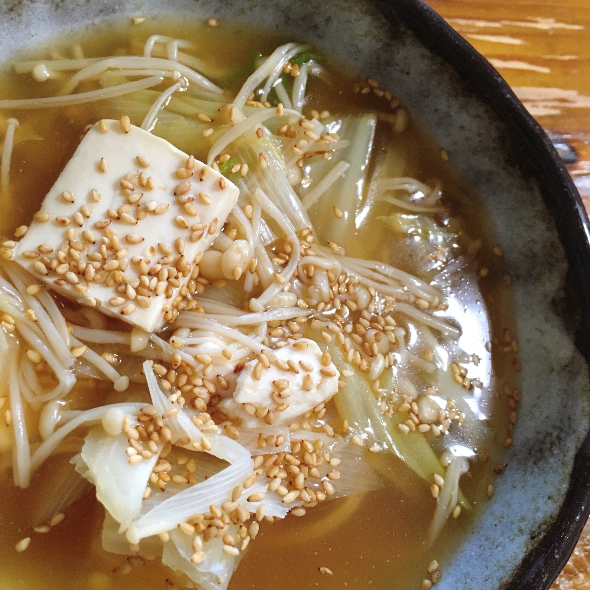 白菜とお豆腐の旨スープ