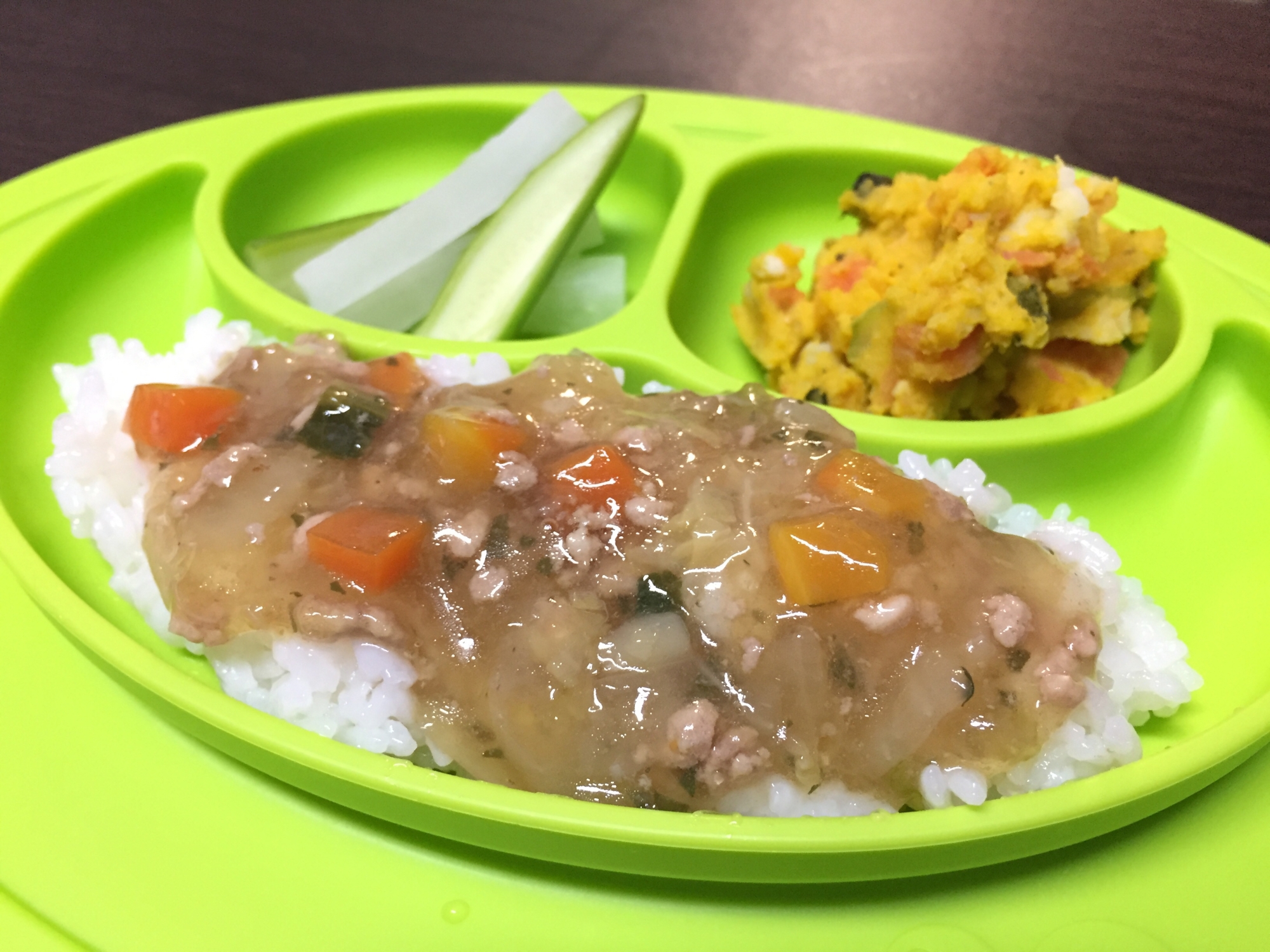 【離乳食 完了期】豚ひき肉の和風あんかけ丼