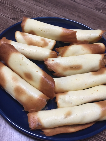 巻くのと焼き色が難しかったですが、味は美味しかったです！