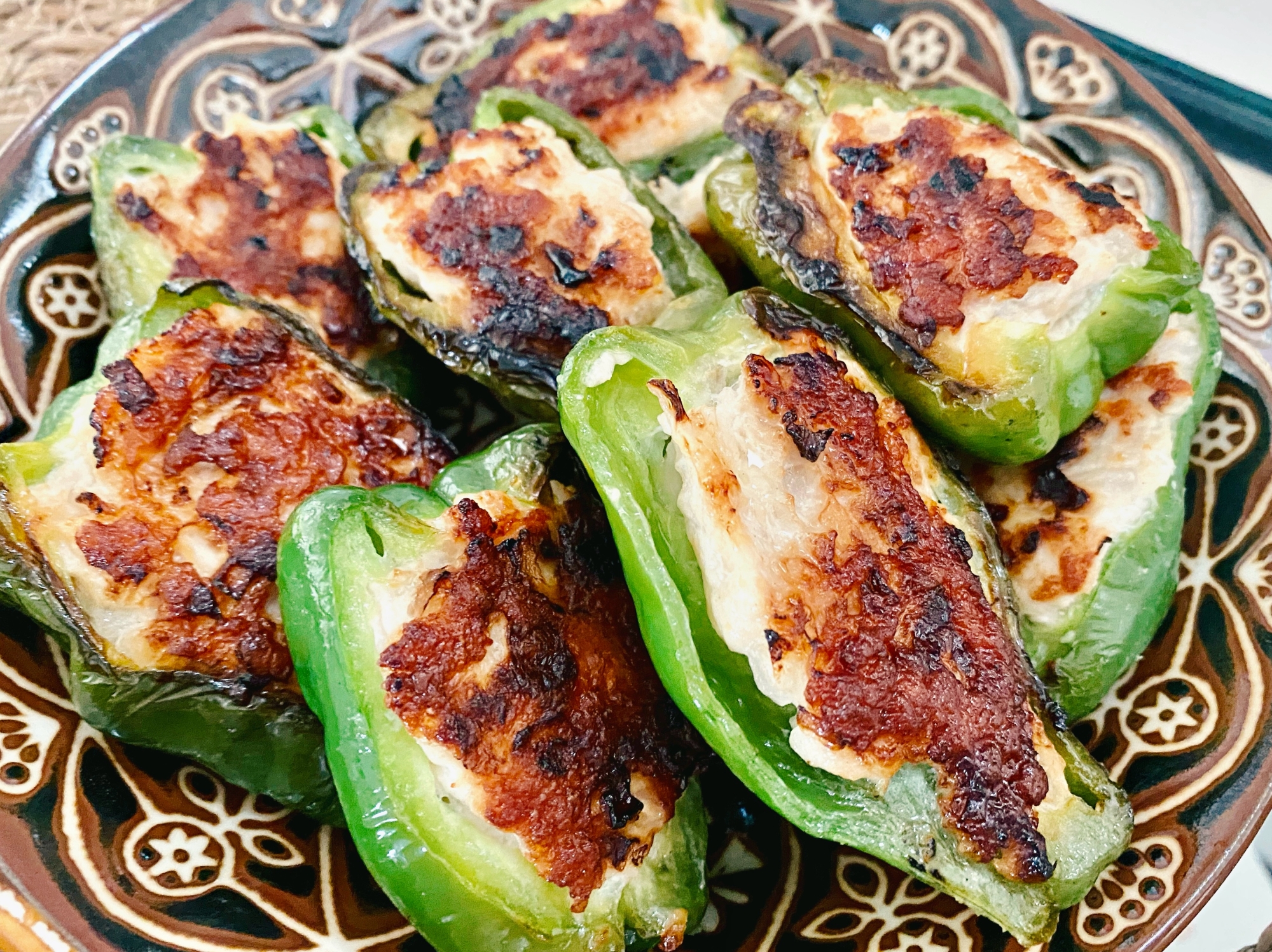 ˚₊‧ピーマンの肉詰め‧₊˚