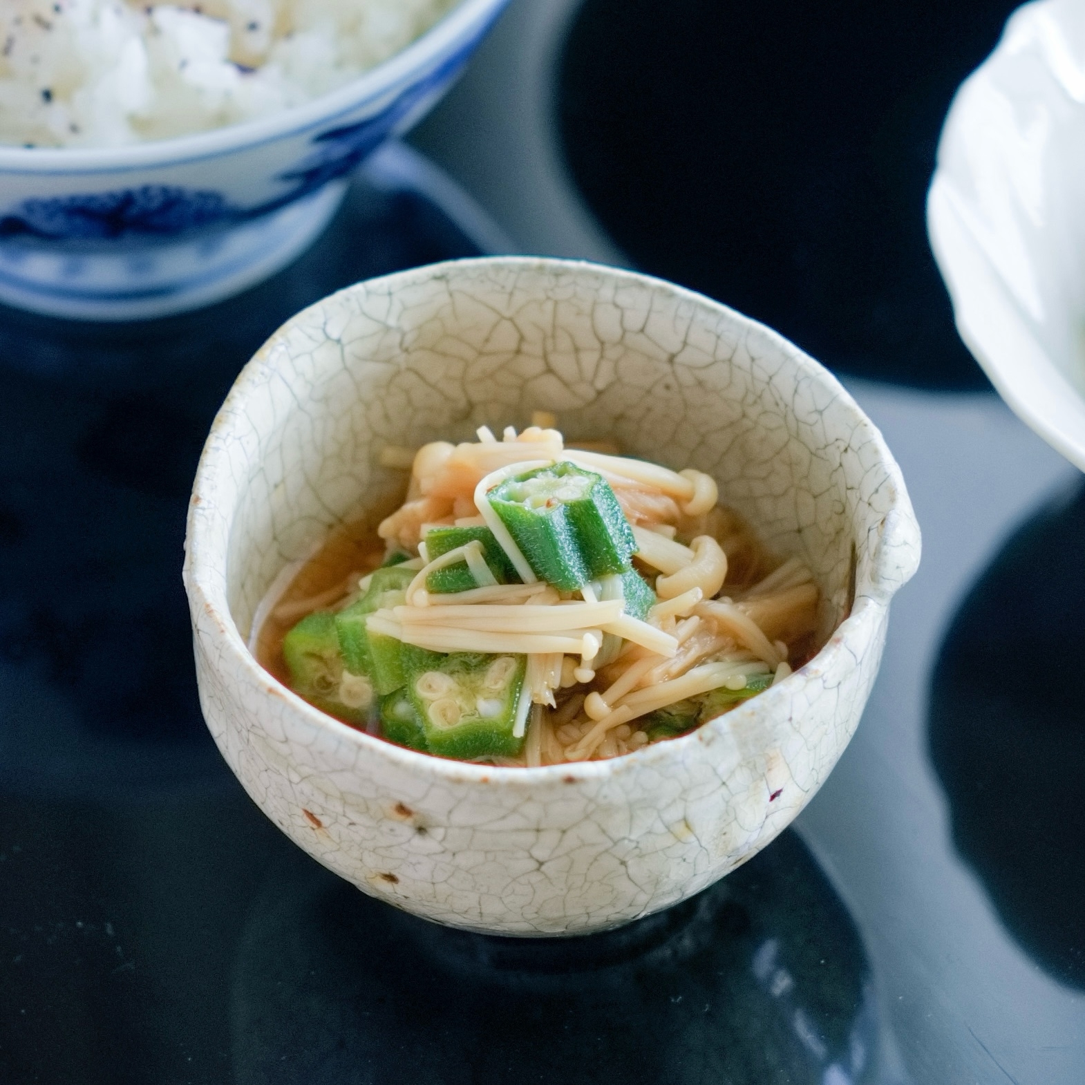えのきとオクラのポン酢あえ【和食・副菜】