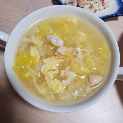 とろとろ白菜の中華卵スープ