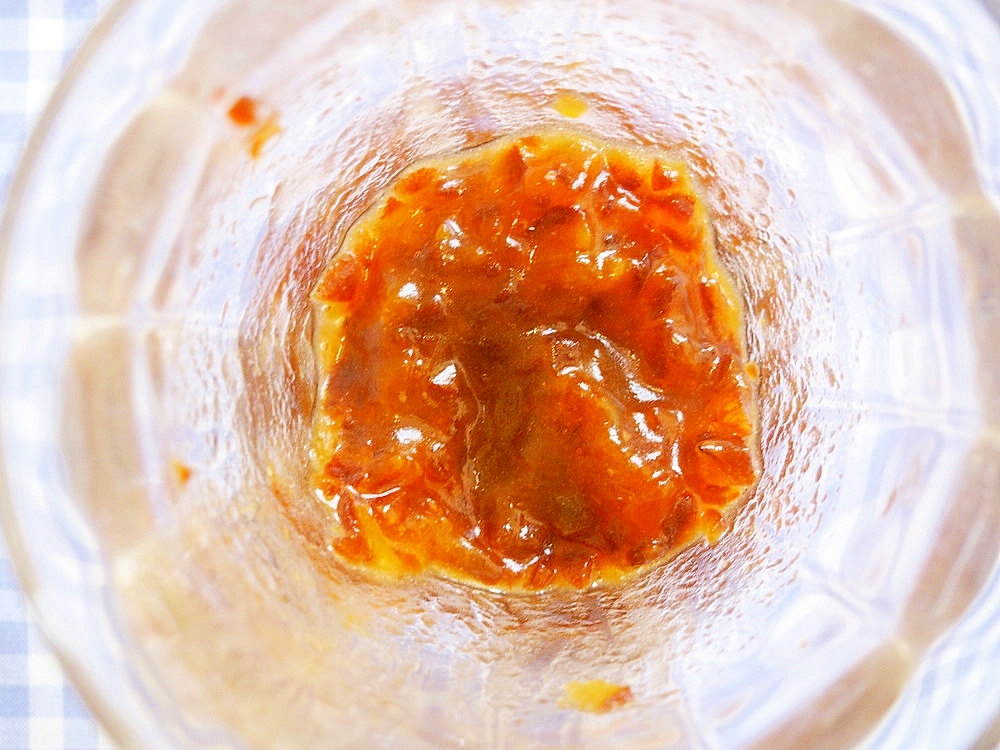 干し柿のドレッシング♪干し柿の甘味で♪