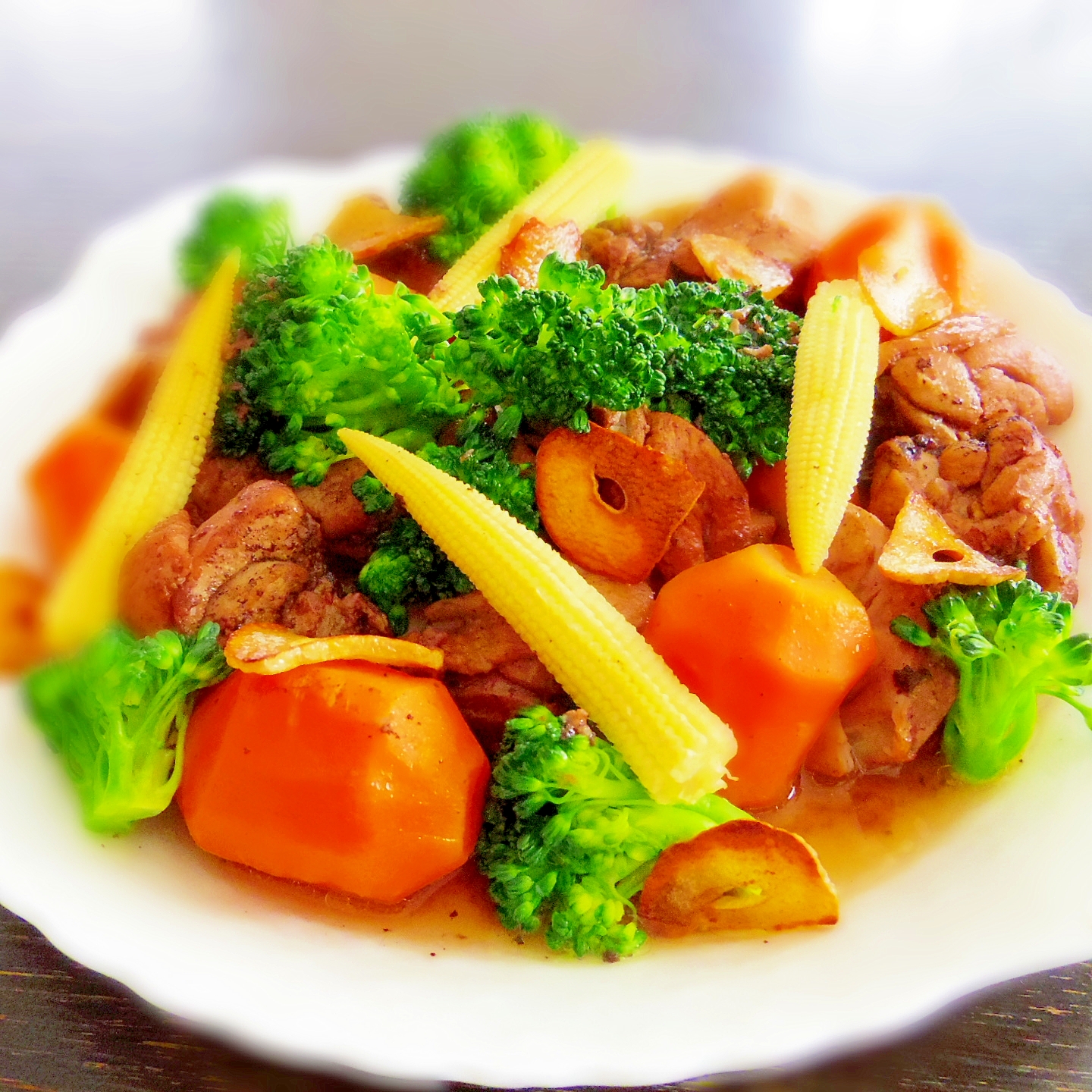 圧力鍋で★やわらかチキンと人参の赤ワイン煮込み