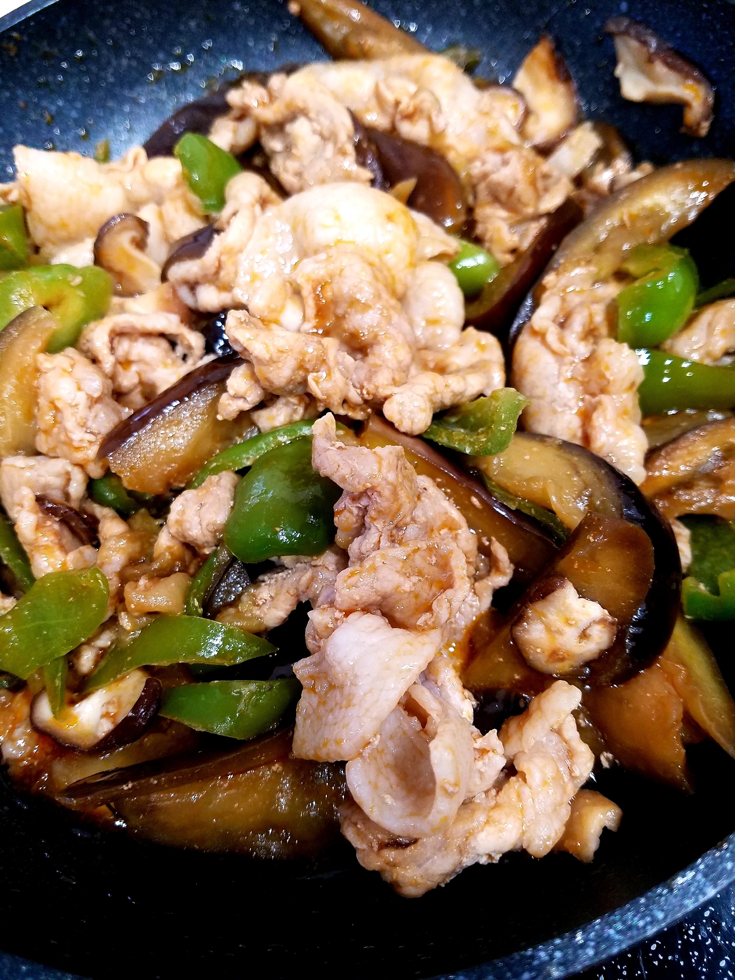 豚肉と茄子のケチャップ炒め