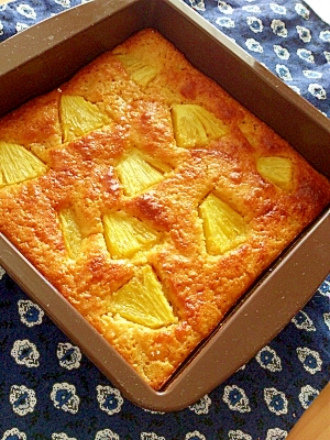 簡単！ワンボウルでパイナップルケーキ♪
