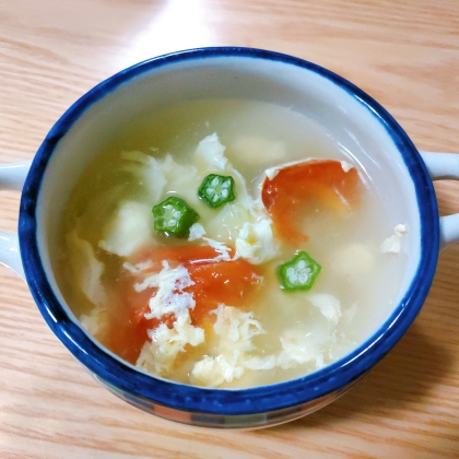 彩りが綺麗でオクラの星型が可愛いスープが出来ました(*^-^*)
美味しく頂きました♪
レシピありがとうございます☆
