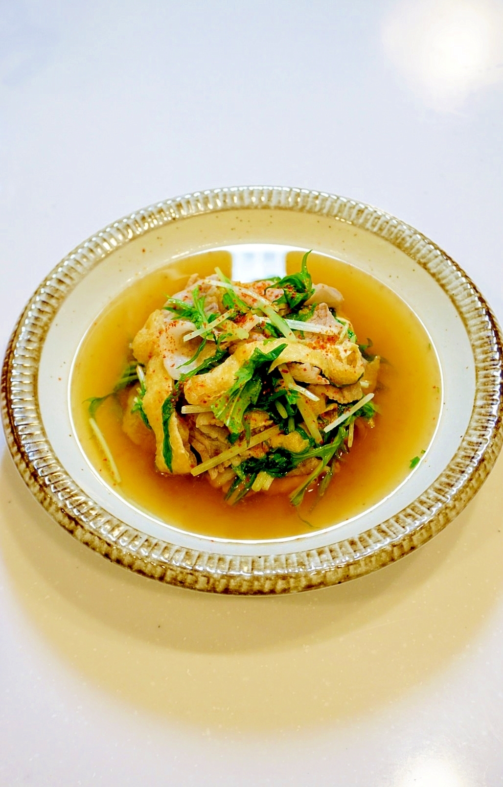 サッと煮るだけ!豚肉と水菜の煮びたし