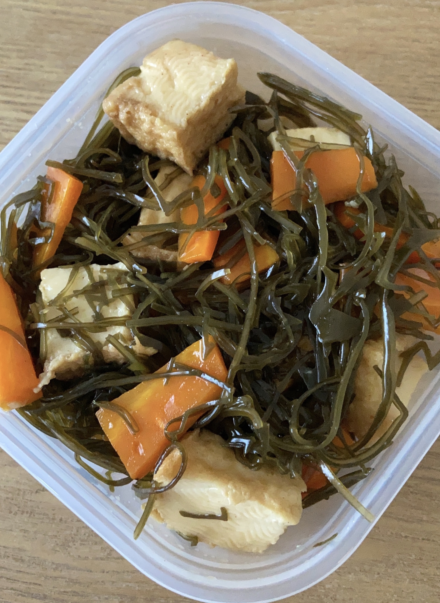 簡単作り置き！昆布と厚揚げの煮物