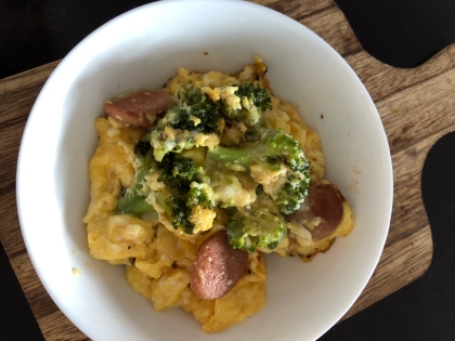 おはようございます♪今日の朝食に！ブロッコリーの下茹でなしでラクチンと油断したら､少々コゲました。涙）めんつゆとタレがコックリおいしー\(//∇//)\