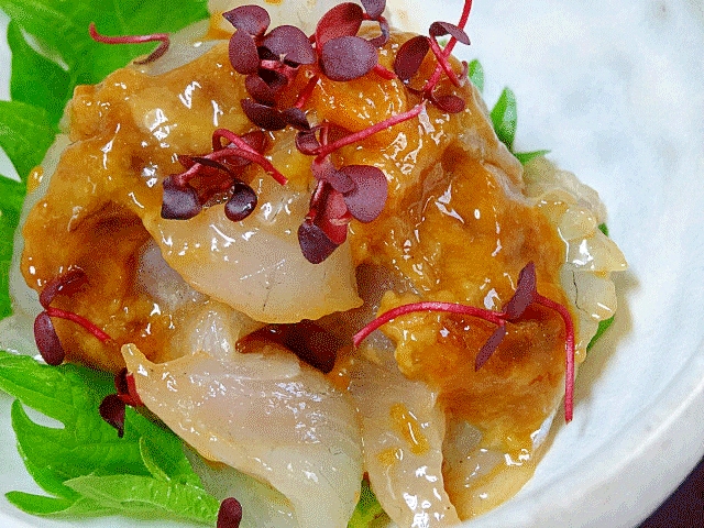 自家製塩ウニで ヒラメ昆布〆雲丹和え レシピ 作り方 By Startrek 楽天レシピ