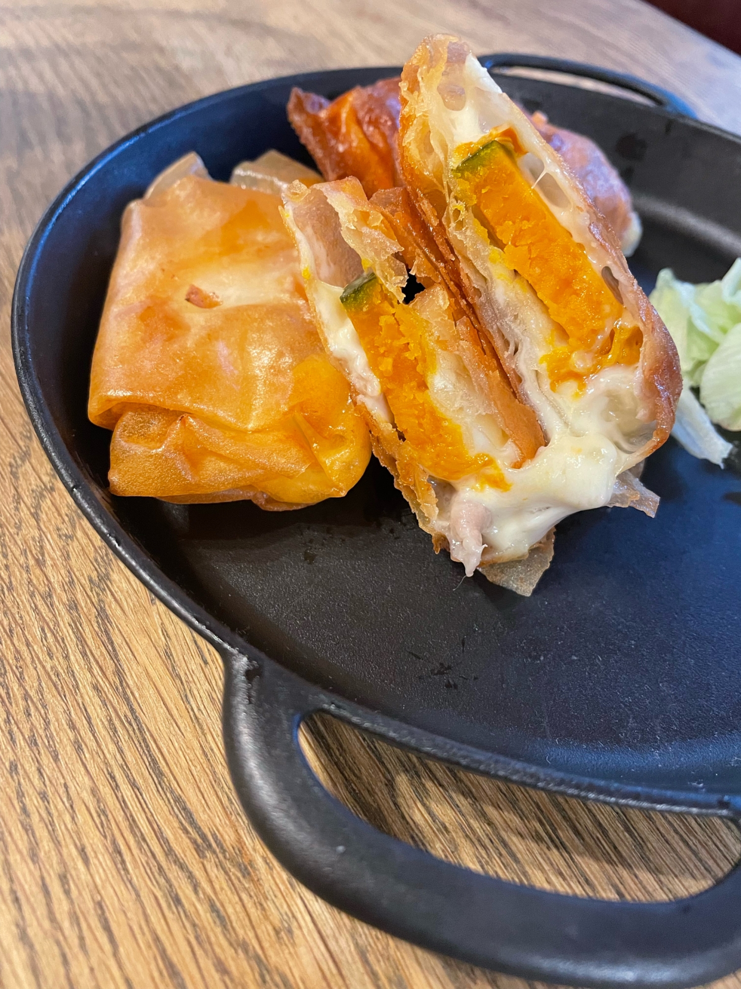 かぼちゃ入り豚バラ春巻き