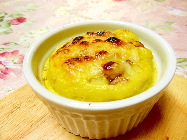 甘じょっぱい❤胡桃とチーズ入りの薩摩芋ココット❤