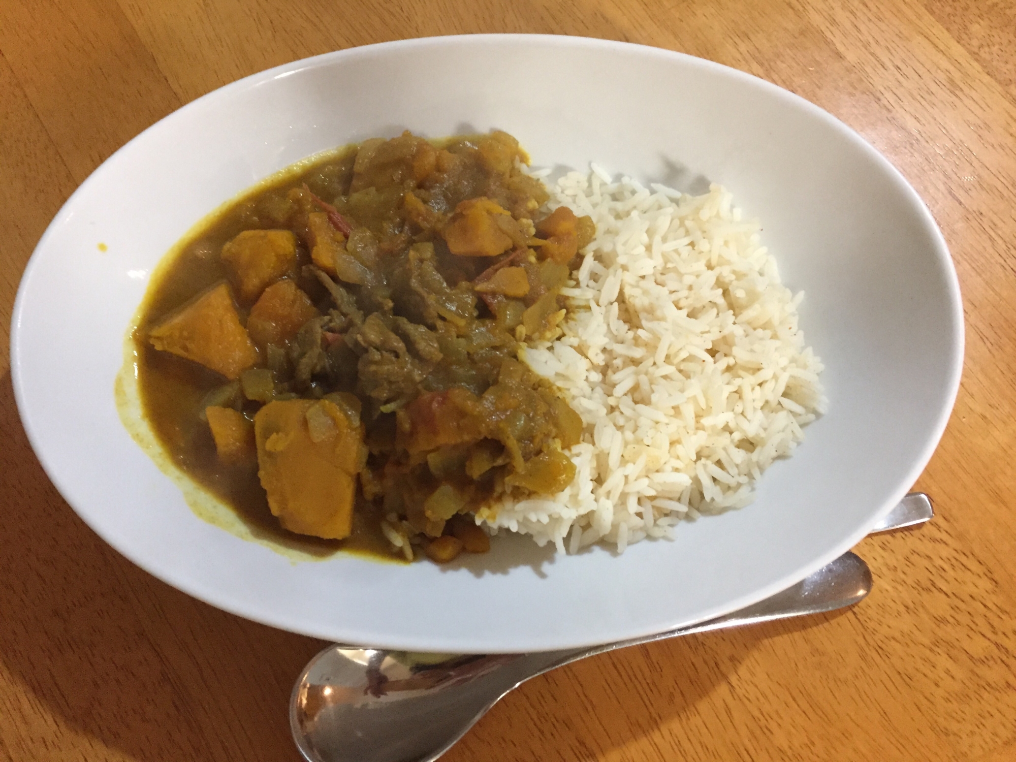 カレーパウダーで作るかぼちゃカレー