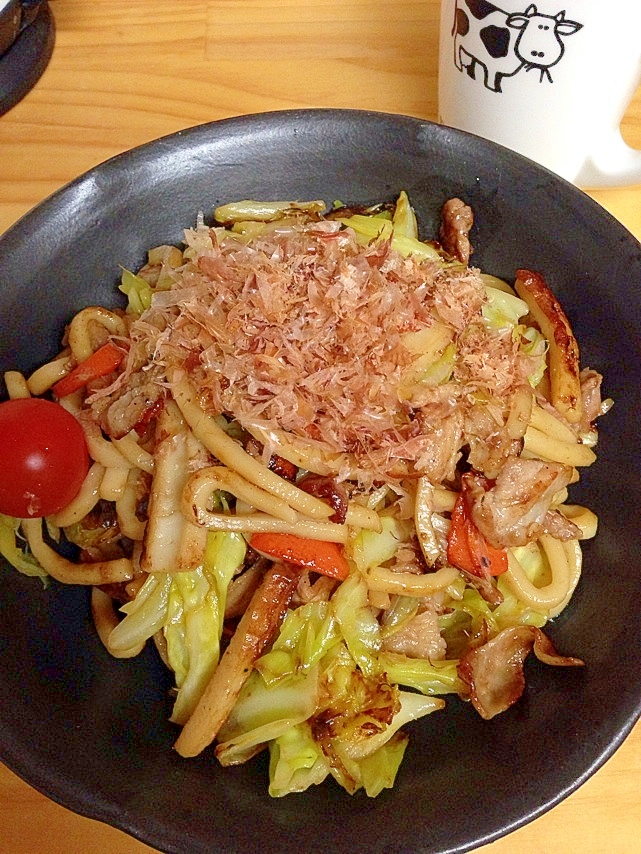 レンチン！で下ごしらえ◎シンプルな焼きうどん