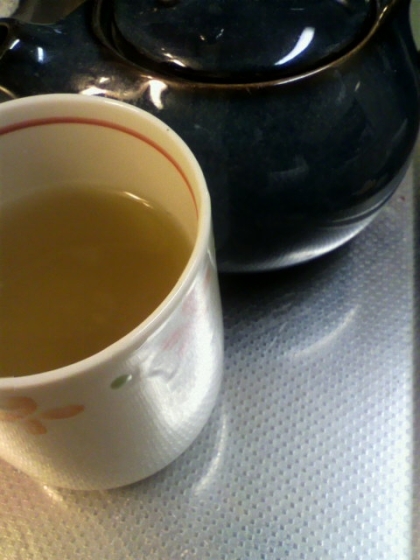 生姜紅茶は聞きますけれど、生姜緑茶は思いつきませんでした。
ごちそうさまでした＾＾