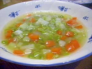 スプリットピーとジャガイモのスープ