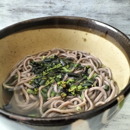 蕨☆わらびのせ冷たい蕎麦
