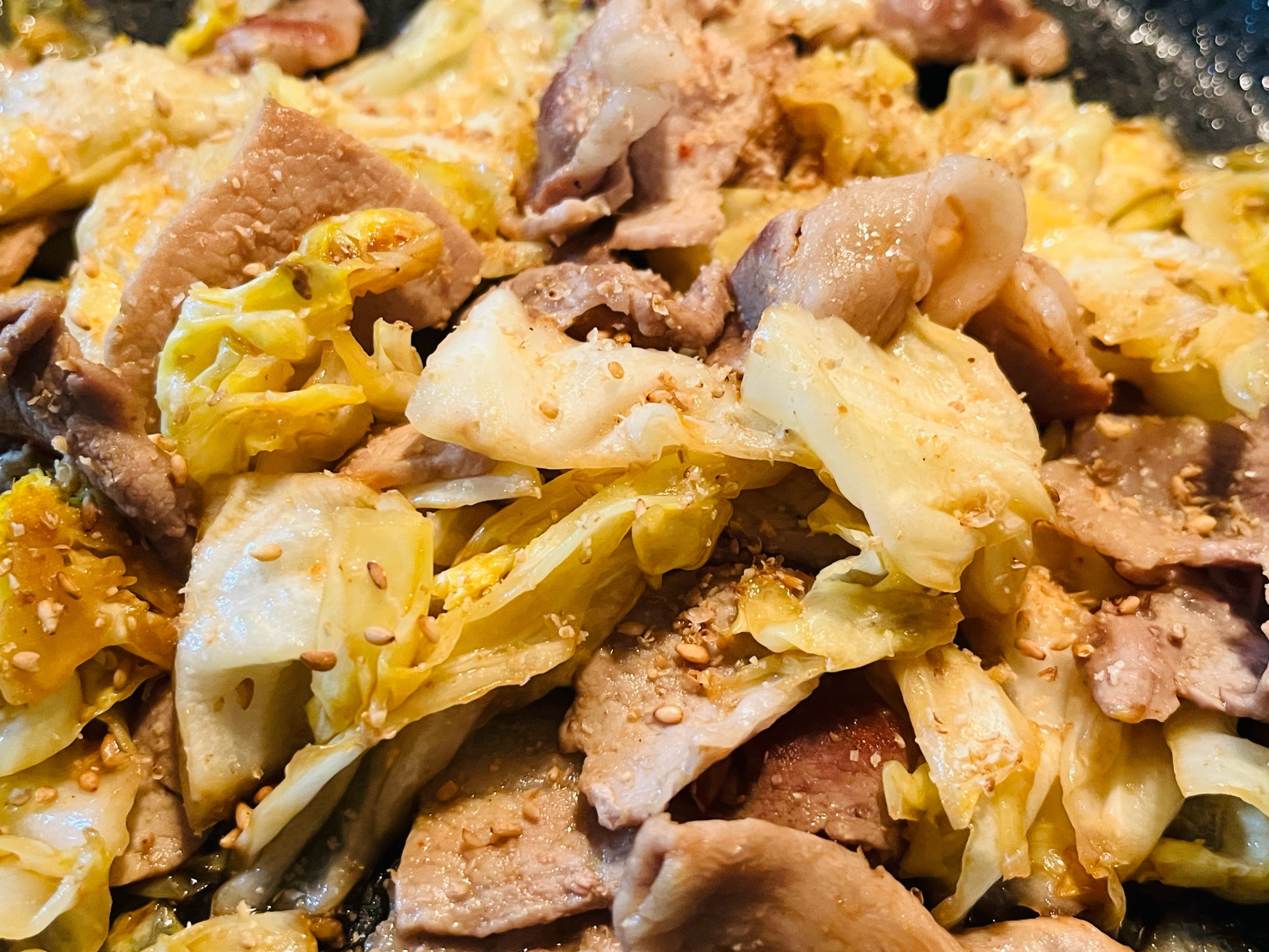 簡単メイン·͜· ᕷキャベツと豚肉の炒め物