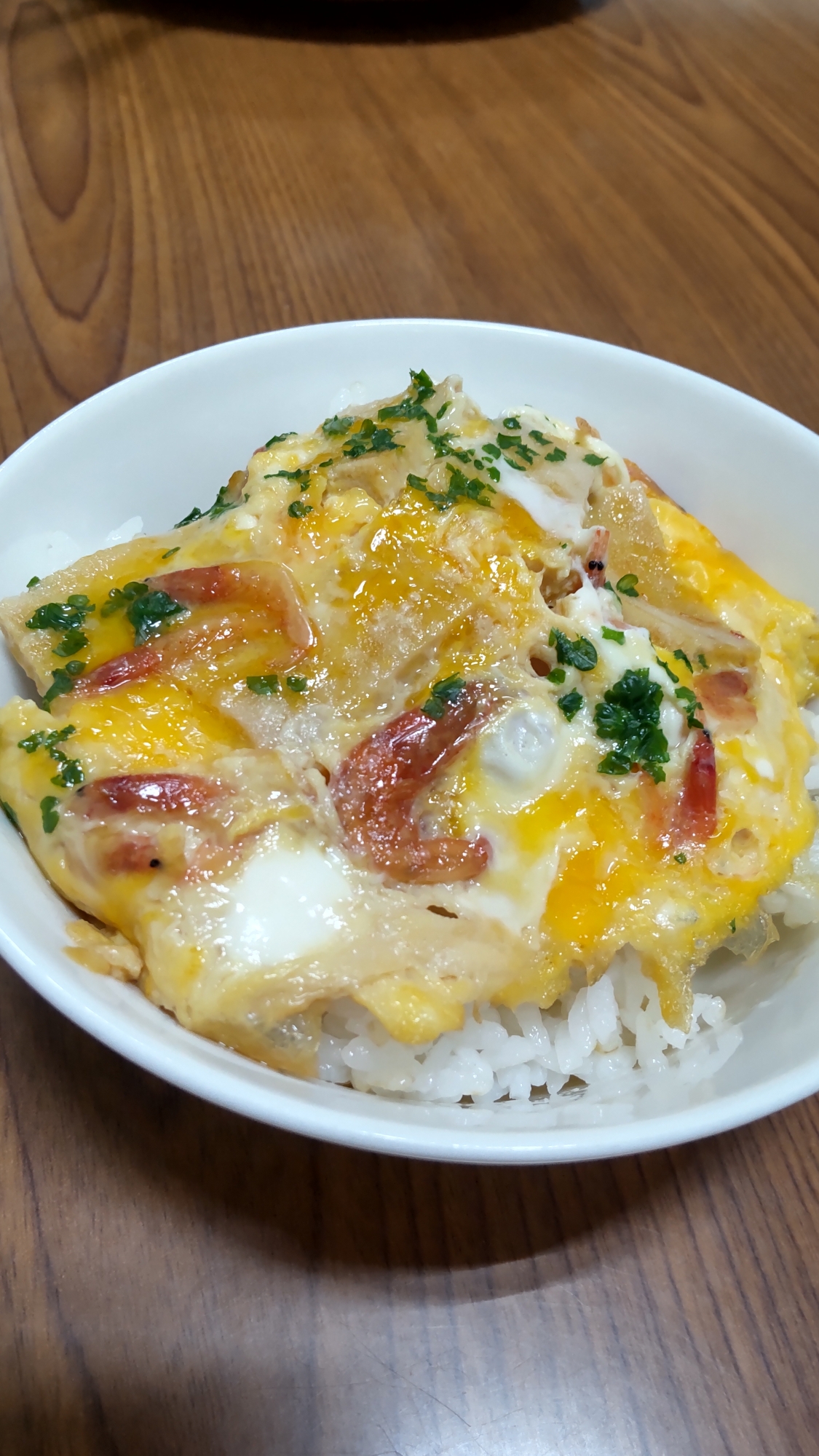 桜えびの卵丼