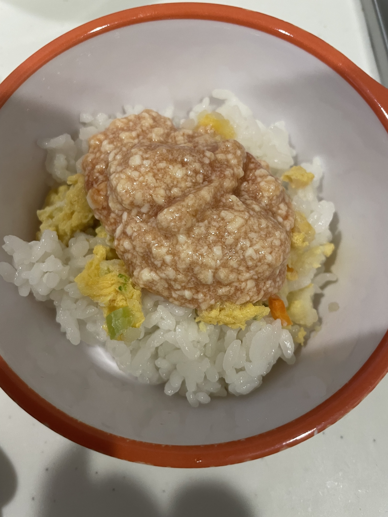 離乳食　お豆腐天津飯