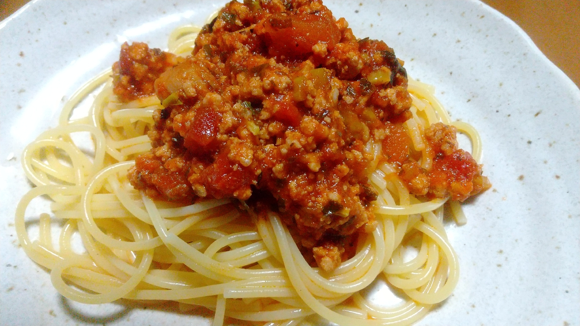 挽肉とパスタソースで簡単！ミートソース