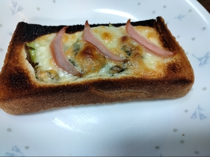 葉っぱピザトーストその2