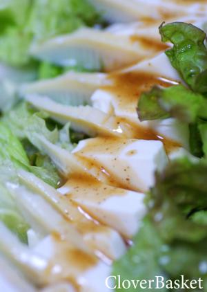 豆腐と筍の胡麻サラダ