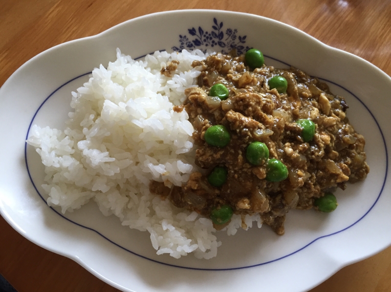 豆腐でキーマカレー風