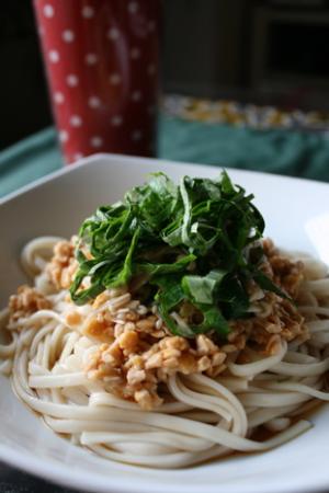 *オクラえのき＆納豆のネバネバ冷やしそうめん*