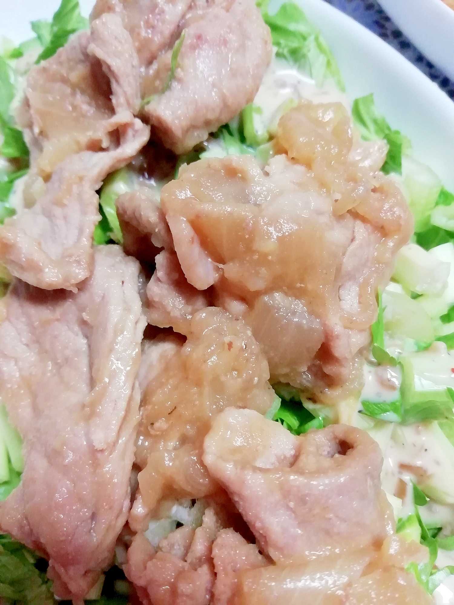 【デカ盛り料理】お肉たっぷりボリュームサラダ