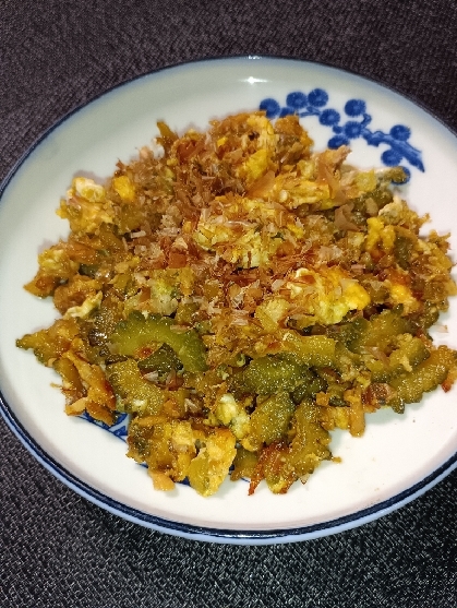 冷凍ゴーヤのツナ入りチャンプル