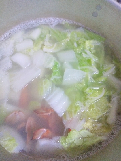 蟹と白菜の水炊き