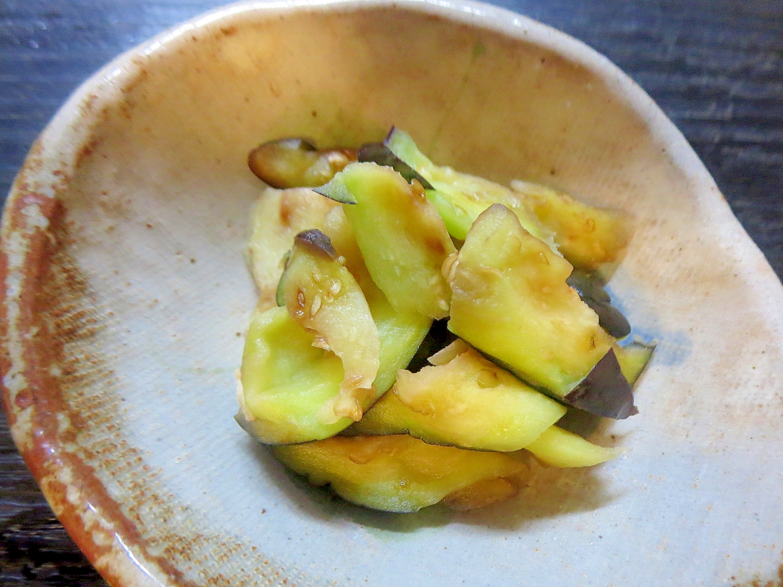 わさび入り茄子の味噌漬け物