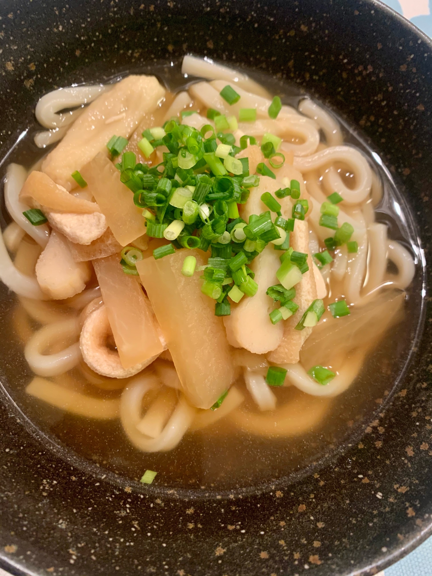 大根と天ぷらのしっぽくうどん