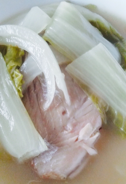 鮭と白菜の味噌クリーム煮
