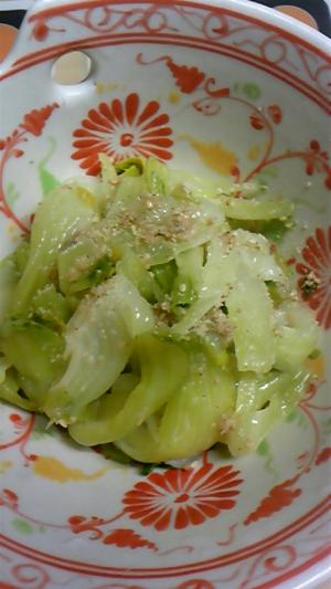 レンジで簡単☆ちんげん菜のごまタレ和え