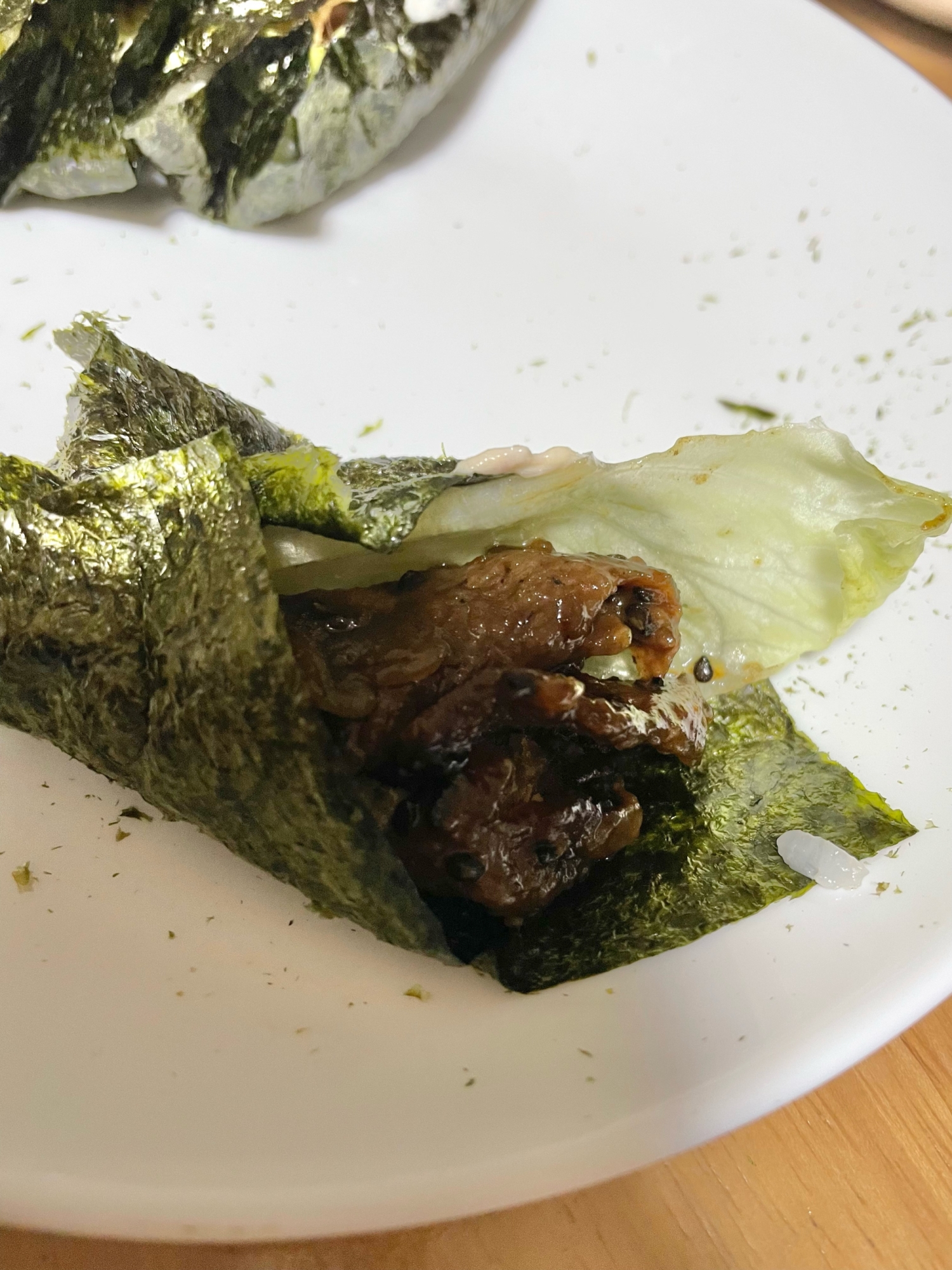 納豆牛肉巻き