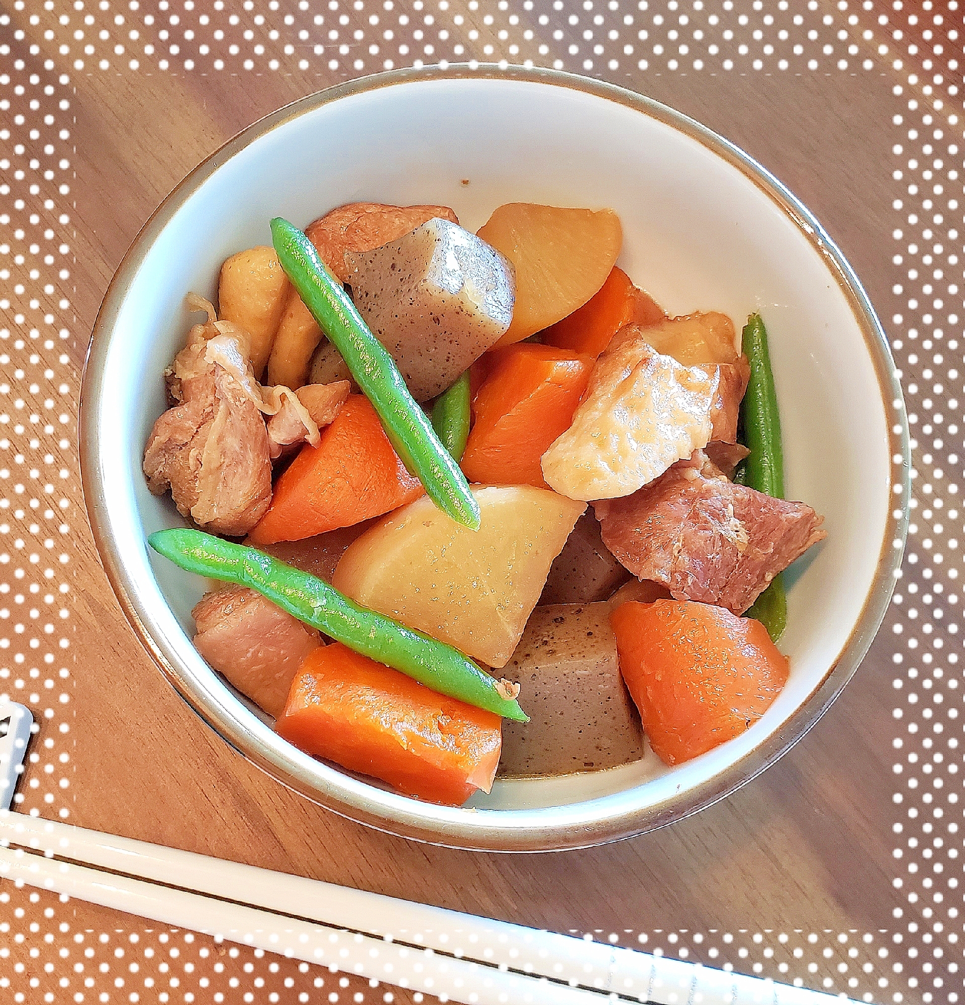 チンして時短 多めに作って作り置き 鶏と野菜の煮物 レシピ 作り方 By たろ 2児ママ 楽天レシピ