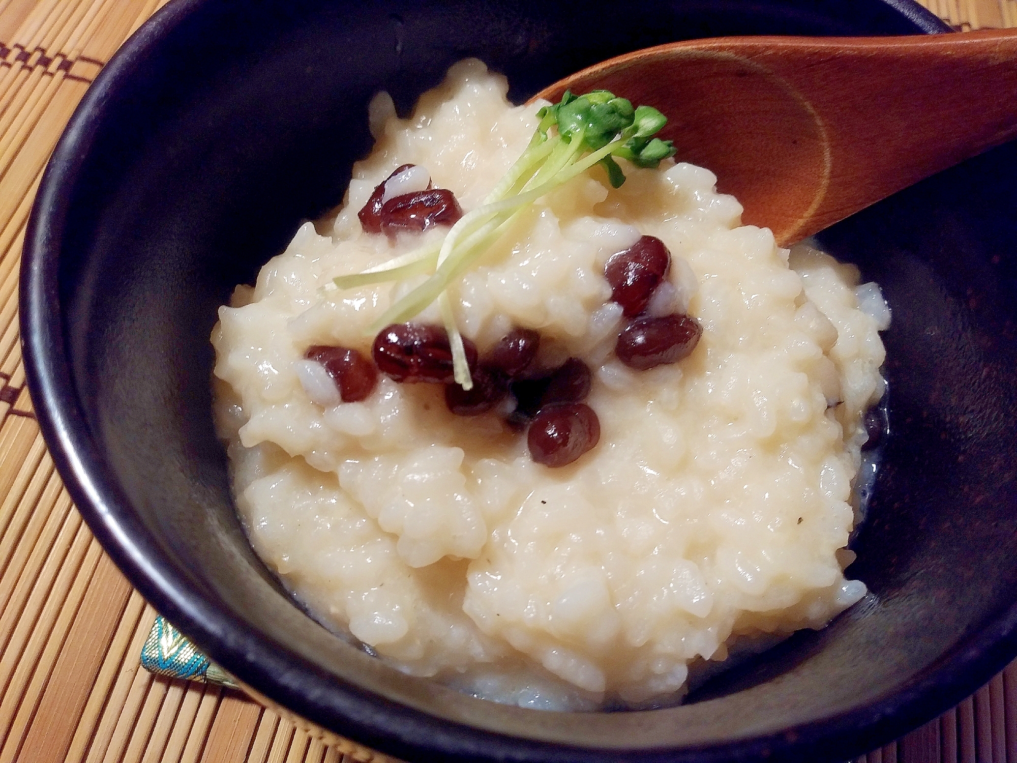 甘茶と豆乳のほっこり精進粥
