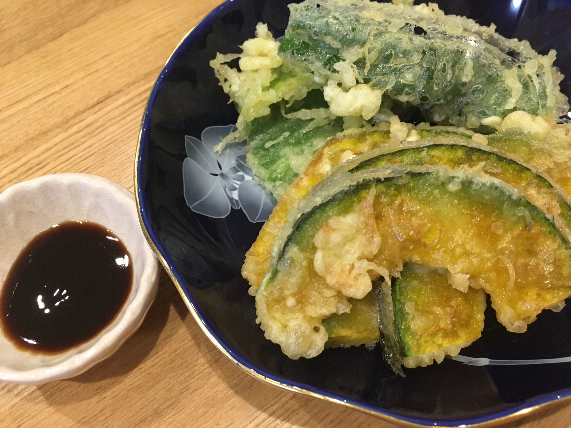 薄づけの天ぷらの衣☆夏野菜の天ぷら