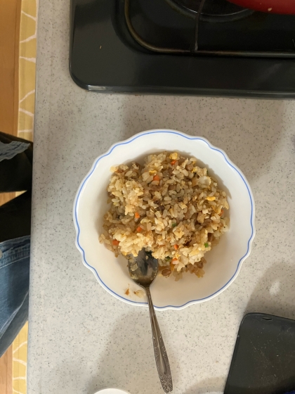 残り物で❣️チャーハン