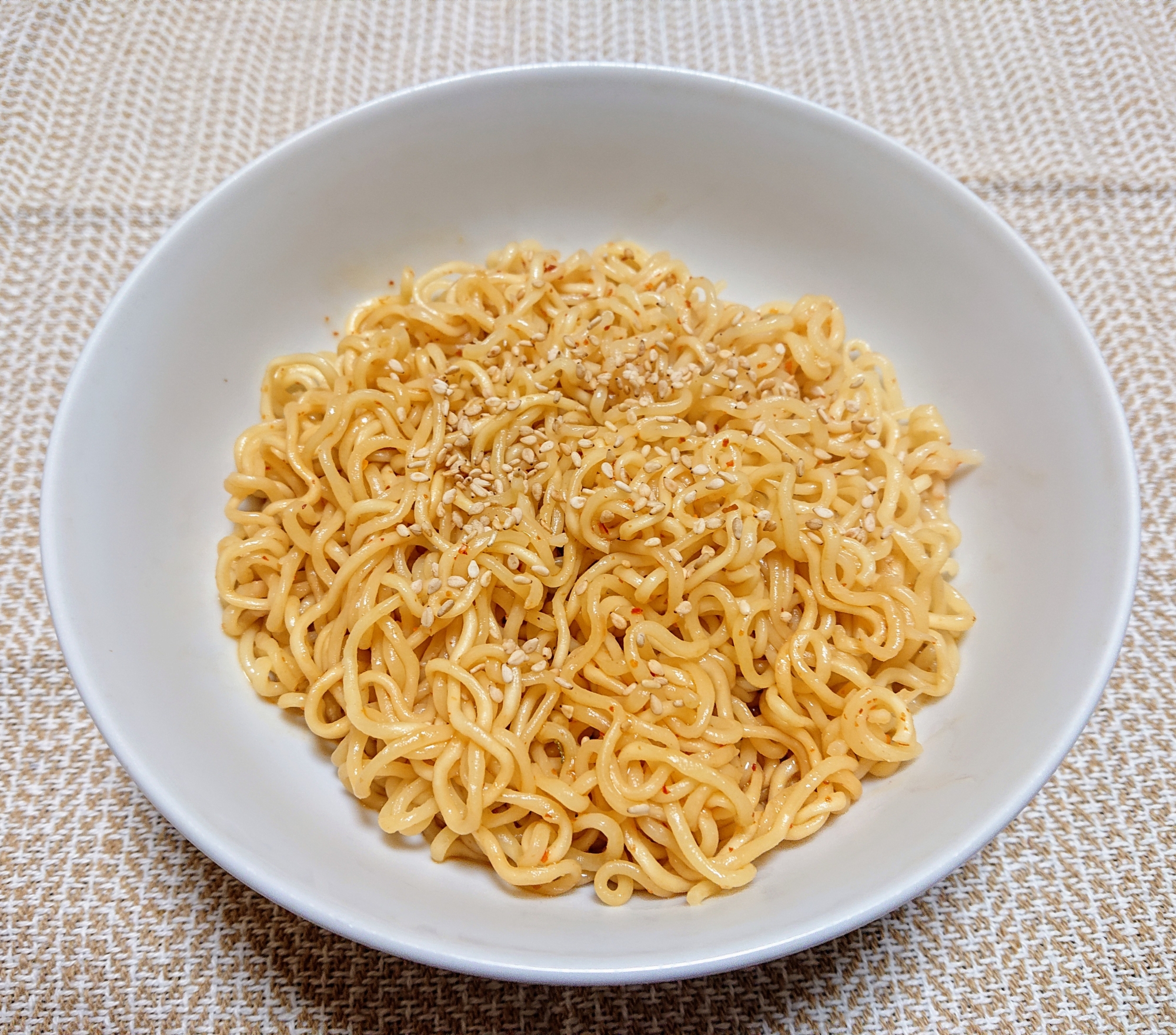 インスタントで☆辛イヨ汁なし醤油ラーメン