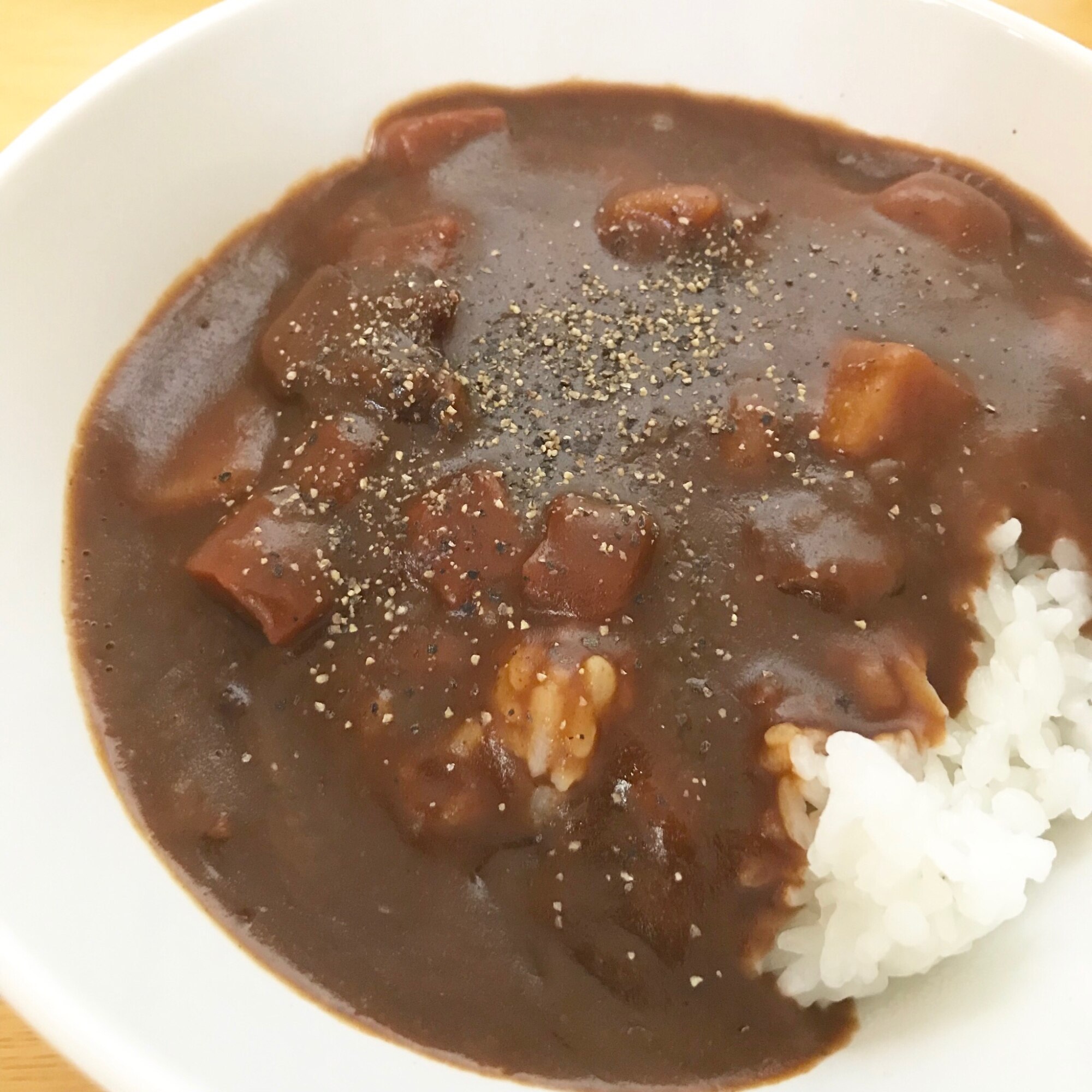 フルーツの隠し味がポイント レトルトカレーアレンジ レシピ 作り方 By みさちゃん 楽天レシピ