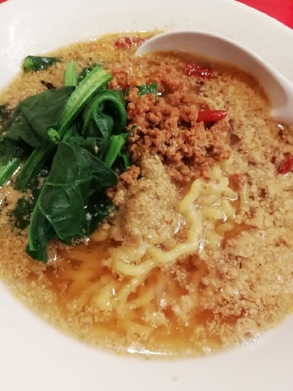 インスタント生麺de簡単　担々麺